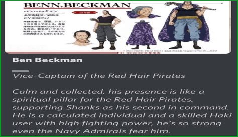 Ben Beckman: The Unseen Hero Of One Piece